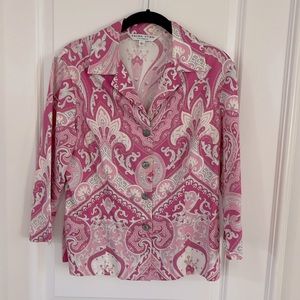 Trina Turk Pink Top Size Large